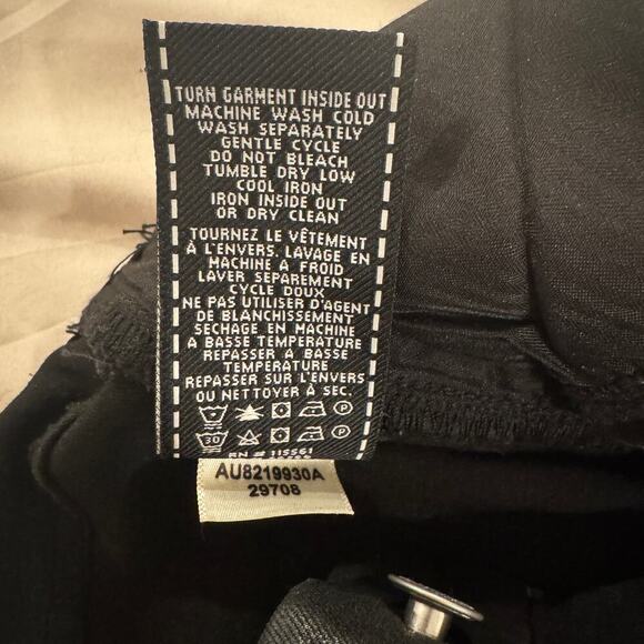 7 For All Mankind Side Zip High Waist Skinny Jeans in B(air) Black with Velvet - Picture 7 of 11